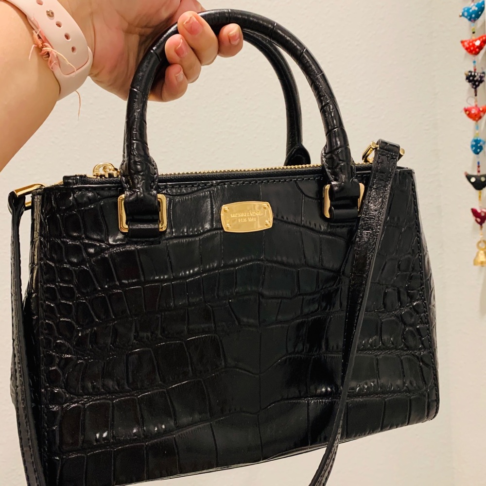 Croc leather MK handbag
